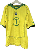 2004_06 Brazil Local Football Jersey #10 Ronaldinho Short Sleeve 3Ds Breathable Kids Women Sports Training Quick Dry Casual